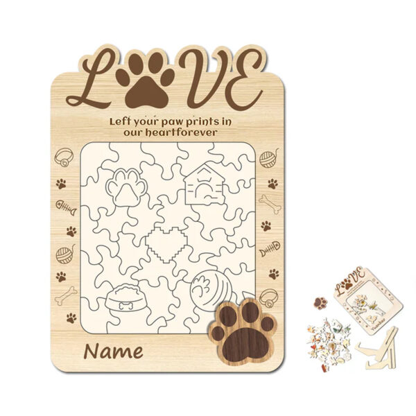 CUSTOM WOODEN PET PHOTO PUZZLE