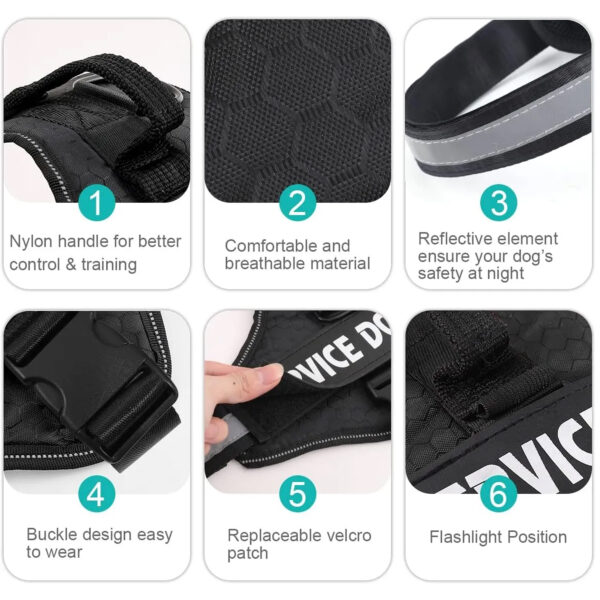 CUSTOM NAME & ID DOG HARNESS - 图片 10
