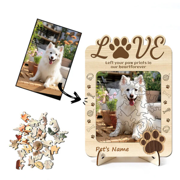 CUSTOM WOODEN PET PHOTO PUZZLE - 图片 8
