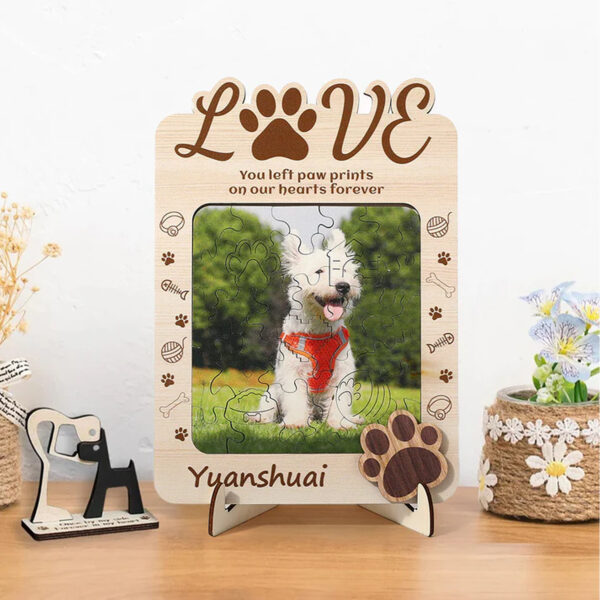 CUSTOM WOODEN PET PHOTO PUZZLE - 图片 4